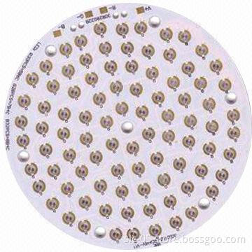 2-layer Aluminum PCBs, surface OSP and solder mask white, for the LED